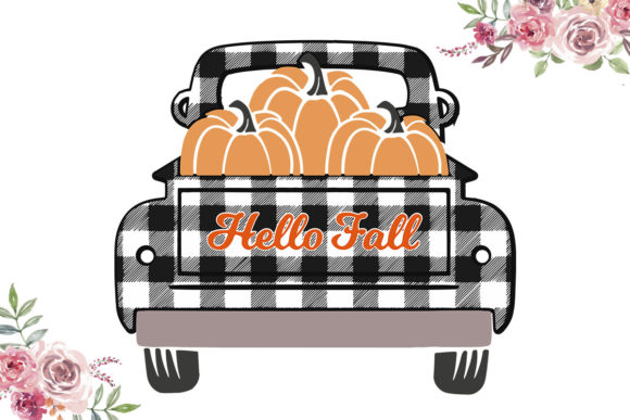 Black White Plaid PIckup Truck SVG Review
