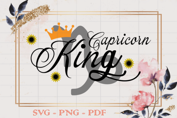 Capricorn King Birthday Gift SVG Review