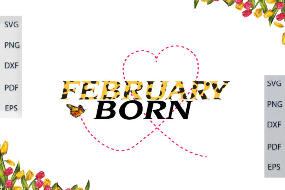 February Born in Leopard Font Gift Ideas Review