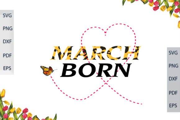 March Born in Leopard Font Gift Ideas Review