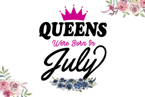 Reviewing Gift for Birthday Party, July Queens Embroidery Design